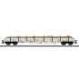 Marklin_46016-Marklin 46016 Side wagons with stanchions Res, Sersa AG, loaded with ballast