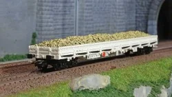 Marklin 46016 Wagons à ridelles à ranchers Res, Sersa AG, chargé ballast Marklin Marklin_46016 - 1