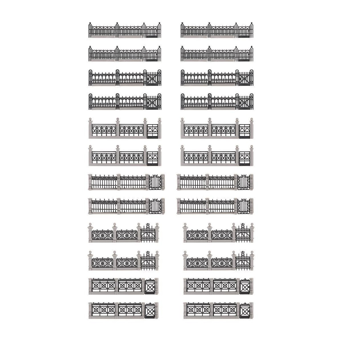 Faller 180417 Model Kit, Iron Fences Set - Faller_180417