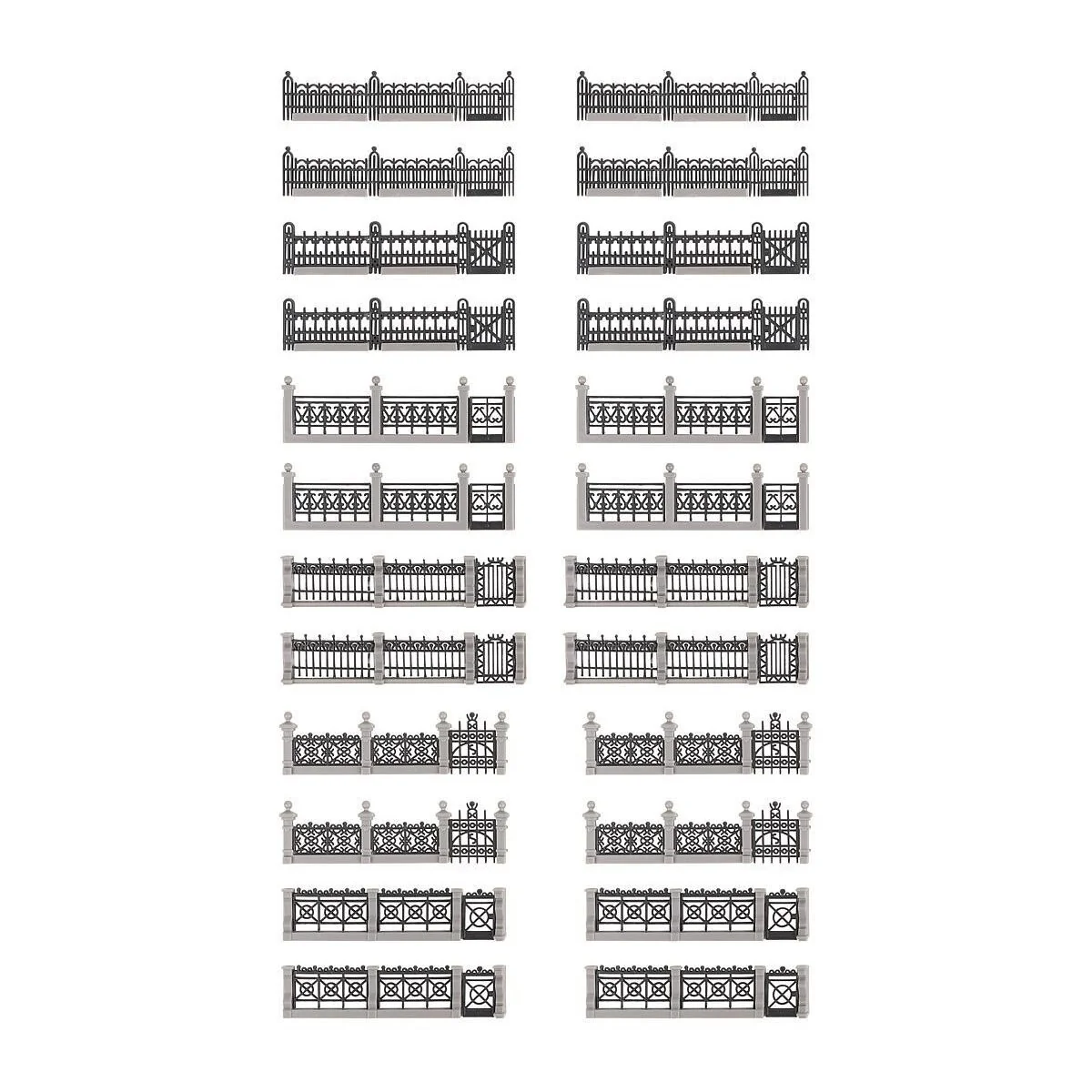 Faller 180417 Model Kit, Iron Fences Set Faller 180417 Model Kit, Iron Fences Set