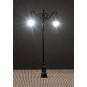 Faller_180106-Faller 180106 Lighting, LED Park Street Light, Double Hanging Ball Lamp 7.5cm , with LEDs (x3)