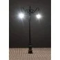 Faller_180106-Faller 180106 Lighting, LED Park Street Light, Double Hanging Ball Lamp 7.5cm , with LEDs (x3)