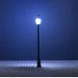 Faller_180108-Faller 180108 Eclairage, Réverbère de parc LED, 6.3cm, avec LED (x3)