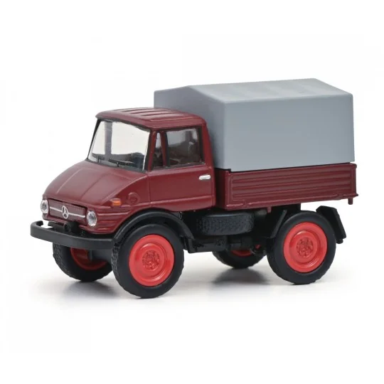 Schuco_452660900-Schuco 452660900 Unimog U406, rouge