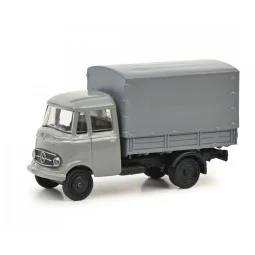 Schuco 452661600 Mercedes L319 Van, Covered Pickup Truck, Grey