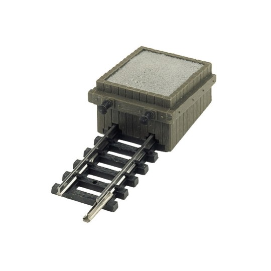 Trix_14976-MiniTrix 14976 Heurtoir, butoir, sur rail droit 50mm, version ancien