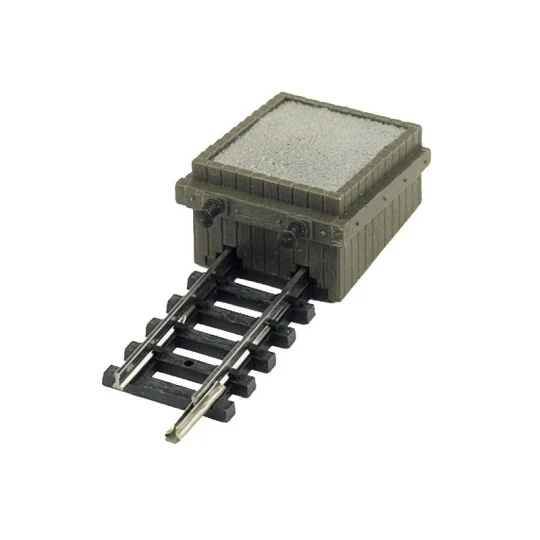 Trix_14976-MiniTrix 14976 Heurtoir, butoir, sur rail droit 50mm, version ancien