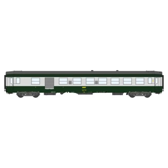 VB-301-Ree Modeles VB301 Voiture voyageurs UIC B5Dd2, vert 302/gris métallisé/toit gris, SNCF