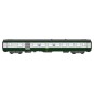 VB-301-Ree Modeles VB301 Voiture voyageurs UIC B5Dd2, vert 302/gris métallisé/toit gris, SNCF