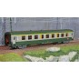 VB-305-Ree Modeles VB305 UIC A9 passenger car, green 302/grey 804, Carmillon logo, SNCF