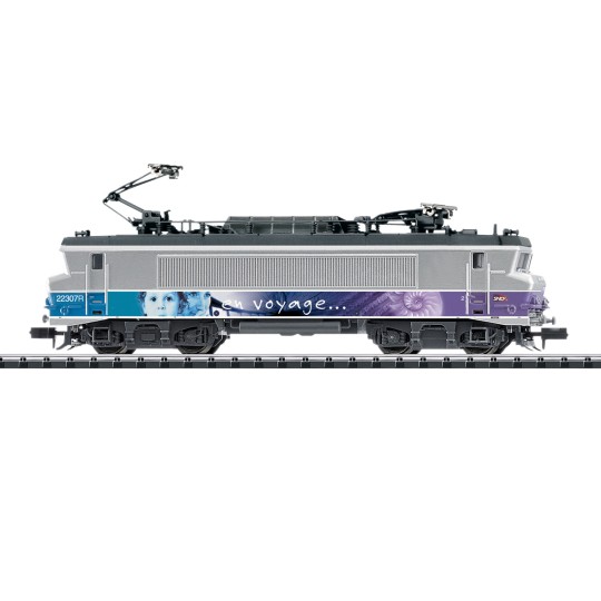 Trix_16008-MiniTrix 16008 BB 22200 Electric Locomotive, En Voyage, SNCF, N scale