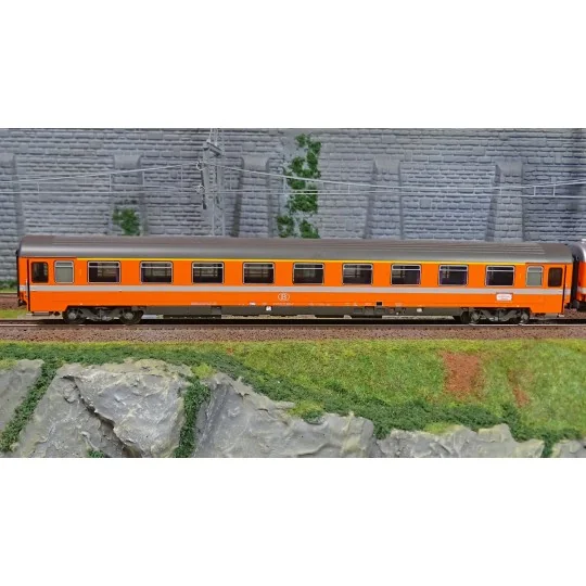MW_1902-Models Word 1902 Set de 5 Voitures Bruxelles-Luxembourg, EC 102/103 Grand Ducal (1989-1991), SNCB/NMBS