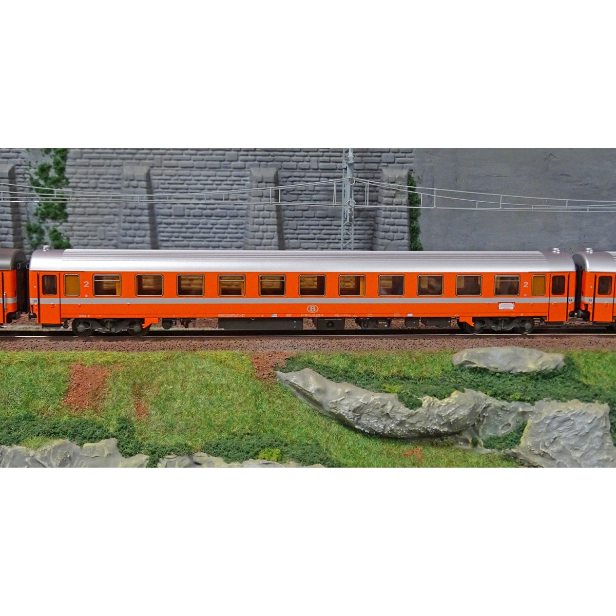 Models Word 1902 Set de 5 Voitures Bruxelles-Luxembourg, EC 102/103 Grand Ducal (1989-1991), SNCB/NMBS Models World MW_1902 - 4