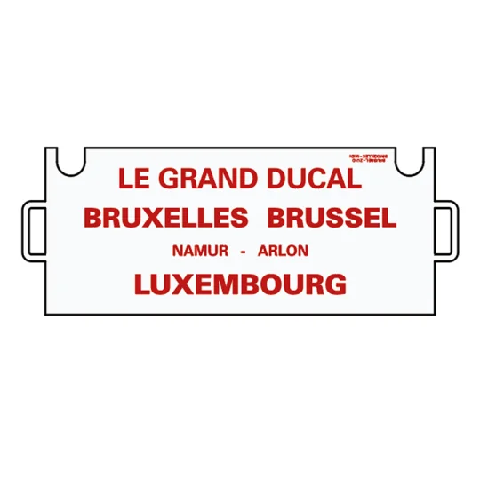 MW_1902-Models Word 1902 Set de 5 Voitures Bruxelles-Luxembourg, EC 102/103 Grand Ducal (1989-1991), SNCB/NMBS