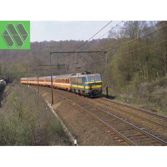 MW_1902-Models Word 1902 Set of 5 Cars Brussels-Luxembourg, EC 102/103 Grand Ducal (1989-1991), SNCB/NMBS