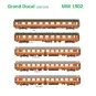MW_1902-Models Word 1902 Set de 5 Voitures Bruxelles-Luxembourg, EC 102/103 Grand Ducal (1989-1991), SNCB/NMBS