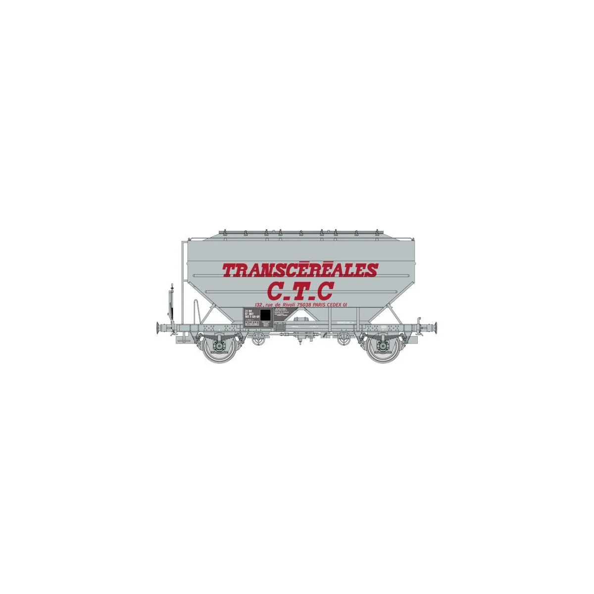 Ree models WB731 Richard grain wagon, Transcéréales CTC large logo,...