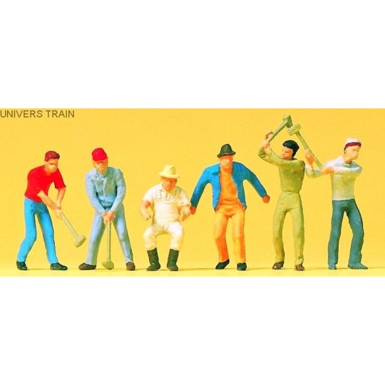 Preiser_14075-Preiser 14075 Personnages, travailleurs