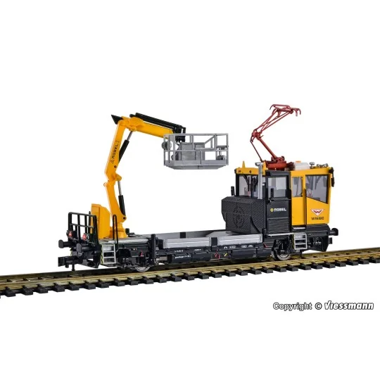 Vie_2618-Viessmann 2618 Draisine diesel, Robel 54.22 WIEBE with test pantograph and gondola/hook, digital sound system