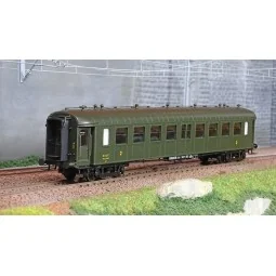 Ree Modeles VB383 OCEM RA Short Passenger Car, SNCF, B9 Green Roof,...