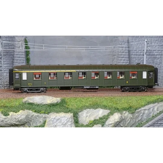 VB-385-Ree Modeles VB385 Voiture voyageurs OCEM RA Courte, SNCF, A3B5 ex-Midi Toit Vert, ep. III