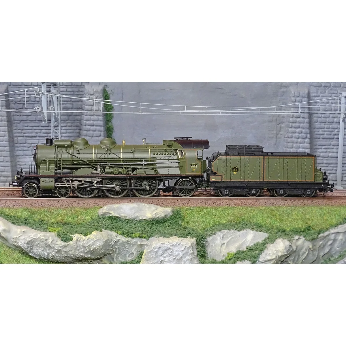 Ree Modeles MB134 Steam Locomotive 231 D 154, Green PLM, PLM - MB-134