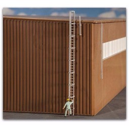 Faller 180922 Model kit, fire escape ladder, safety rails and balus...