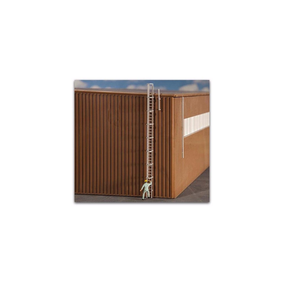 Faller 180922 Maquette, échelle de secours, rails de sécurité et balustres Faller Faller_180922 - 1