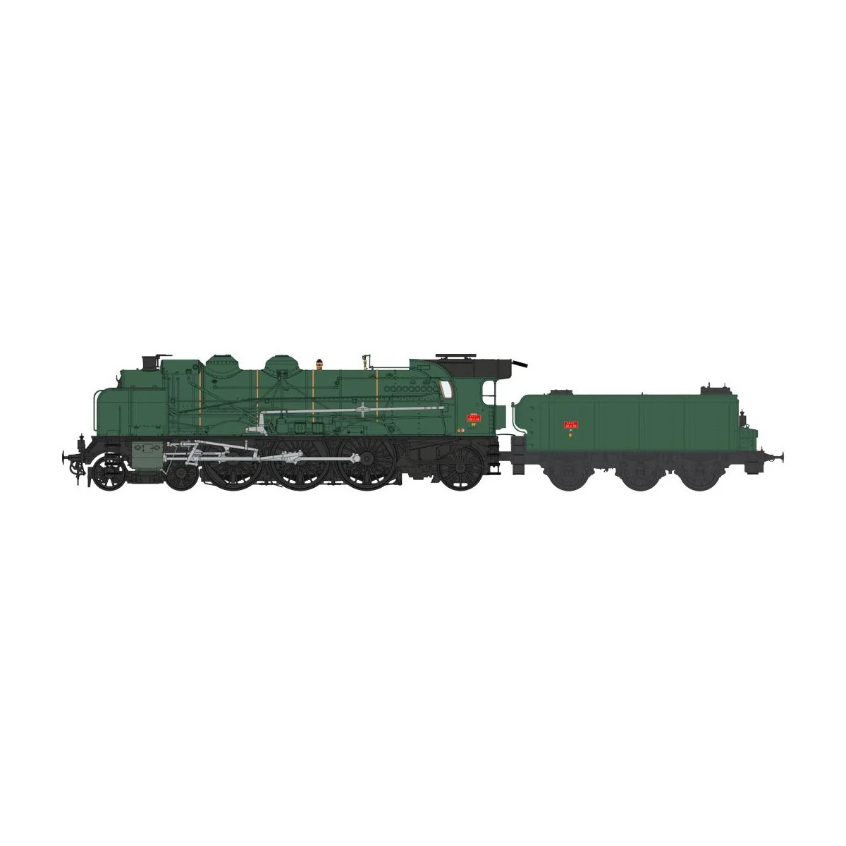 Ree Modeles MB137 Locomotive à vapeur 5-231 E 46, Vert SNCF, Montargis Ree Modeles MB-137 - 5