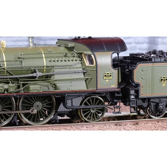 MB-138-Ree Modeles MB138 Locomotive à vapeur 231 D 229, Vert PLM, PLM