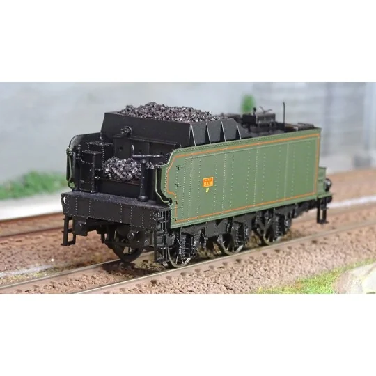 MB-139-Ree Modeles MB139 Tender 25 A 50 SNCF 25m3, TIA, Vert SNCF, filets rouge (pour décor)