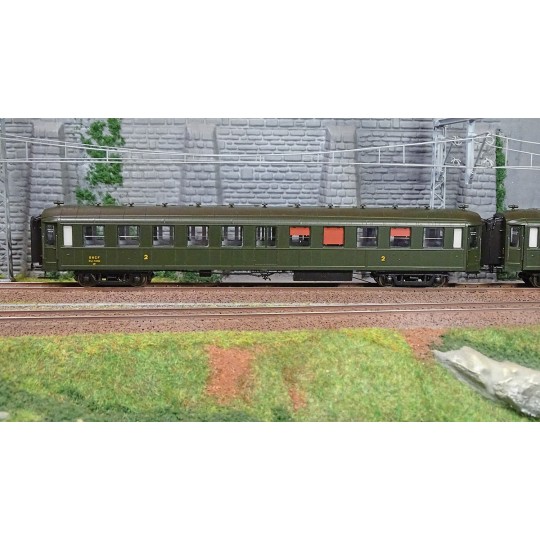 VB-371-Ree Modeles VB371 Set de 3 voitures Bacalan B11/B11/B3, SNCF