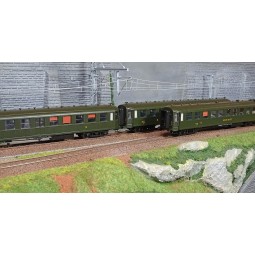 Ree Modeles VB371 Set of 3 Bacalan B11/B11/B3 coaches, SNCF - VB-371