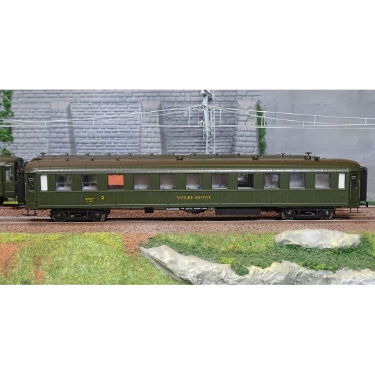 VB-371-Ree Modeles VB371 Set de 3 voitures Bacalan B11/B11/B3, SNCF