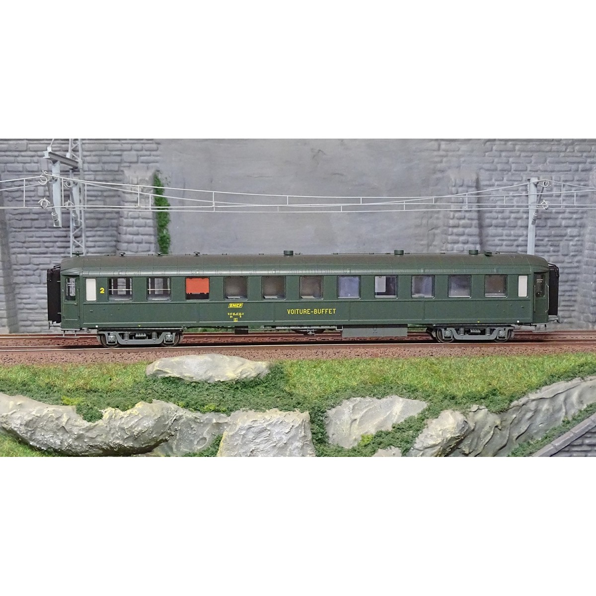 Ree Modeles VB376 Bacalan Buffet B3r Carriage, SNCF, yellow framed ...