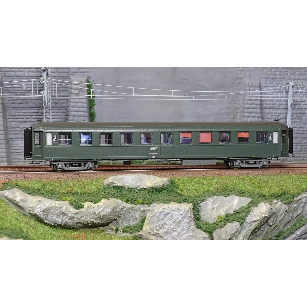 Ree Modeles VB377 Voiture Bacalan 2ème classe B11, SNCF, cartouche Corail Ree Modeles VB-377 - 2