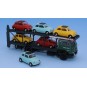 SAI_58482-Brekina 58482 Fiat 640 car transporter truck, with 6 Fiat 500s