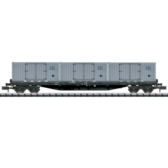 MiniTrix 18431 Bogie flat wagons type Rgs 3910, DR, scale N Trix_18431-MiniTrix 18431 Bogie flat wagons type Rgs 3910, DR, scale N