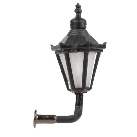 Faller_180111-Faller 180111 Lighting, Wall Lamps, Hexagonal Lantern with Crown 3.2cm , with LEDs (x3)