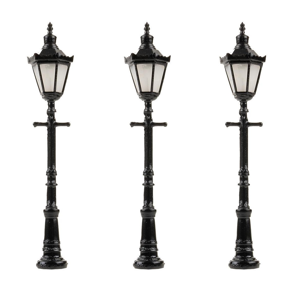 Faller 180112 Lighting, Hexagonal Lantern Floor Lamp with Crown 6.5...