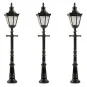 Faller_180112-Faller 180112 Lighting, Hexagonal Lantern Floor Lamp with Crown 6.5cm , with LEDs (x3)