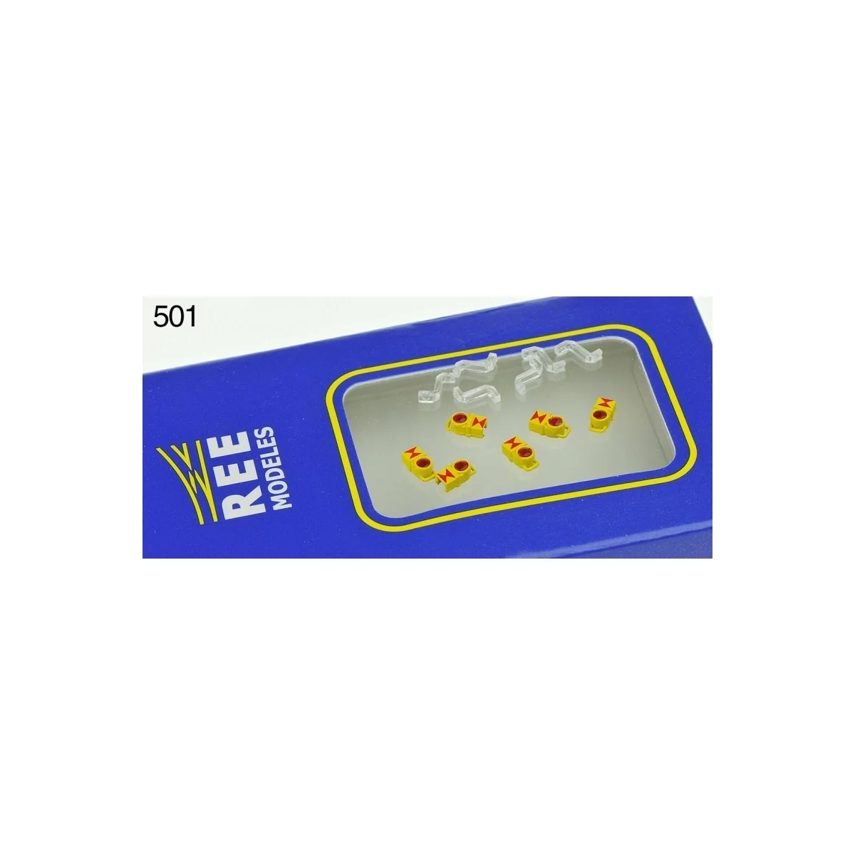 Ree models XB 501 Modern yellow SNCF end-of-train lights (x6) - XB-501