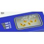 XB-501-Ree models XB 501 Modern yellow SNCF end-of-train lights (x6)