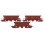 WB-808-Ree Models WB808 Set of 3 Ballast Hopper Wagons F70 Uas, SNCF, INFRA V, ep. V-VI