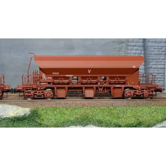 WB-808-Ree Models WB808 Set of 3 Ballast Hopper Wagons F70 Uas, SNCF, INFRA V, ep. V-VI