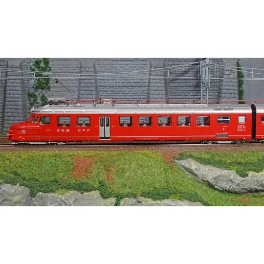 Marklin_39260-Marklin 39260 Double Electric Railcar RAe 4/8, SBB, Digital Sound, 3 Rails