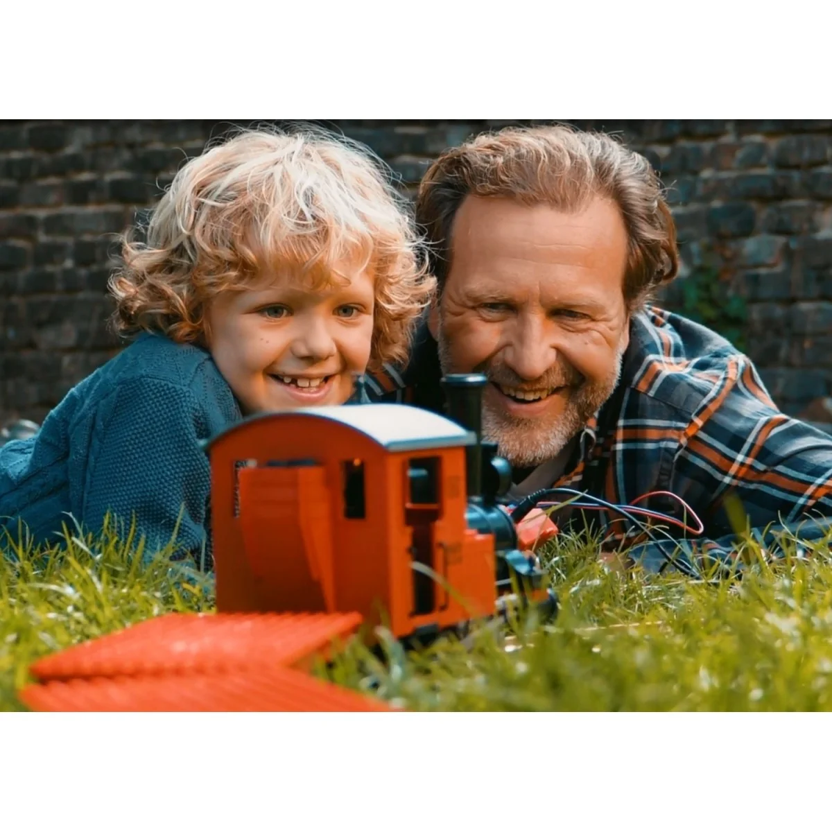 LGB 90463 Starter set of building bricks (Lego type), with steam lo...