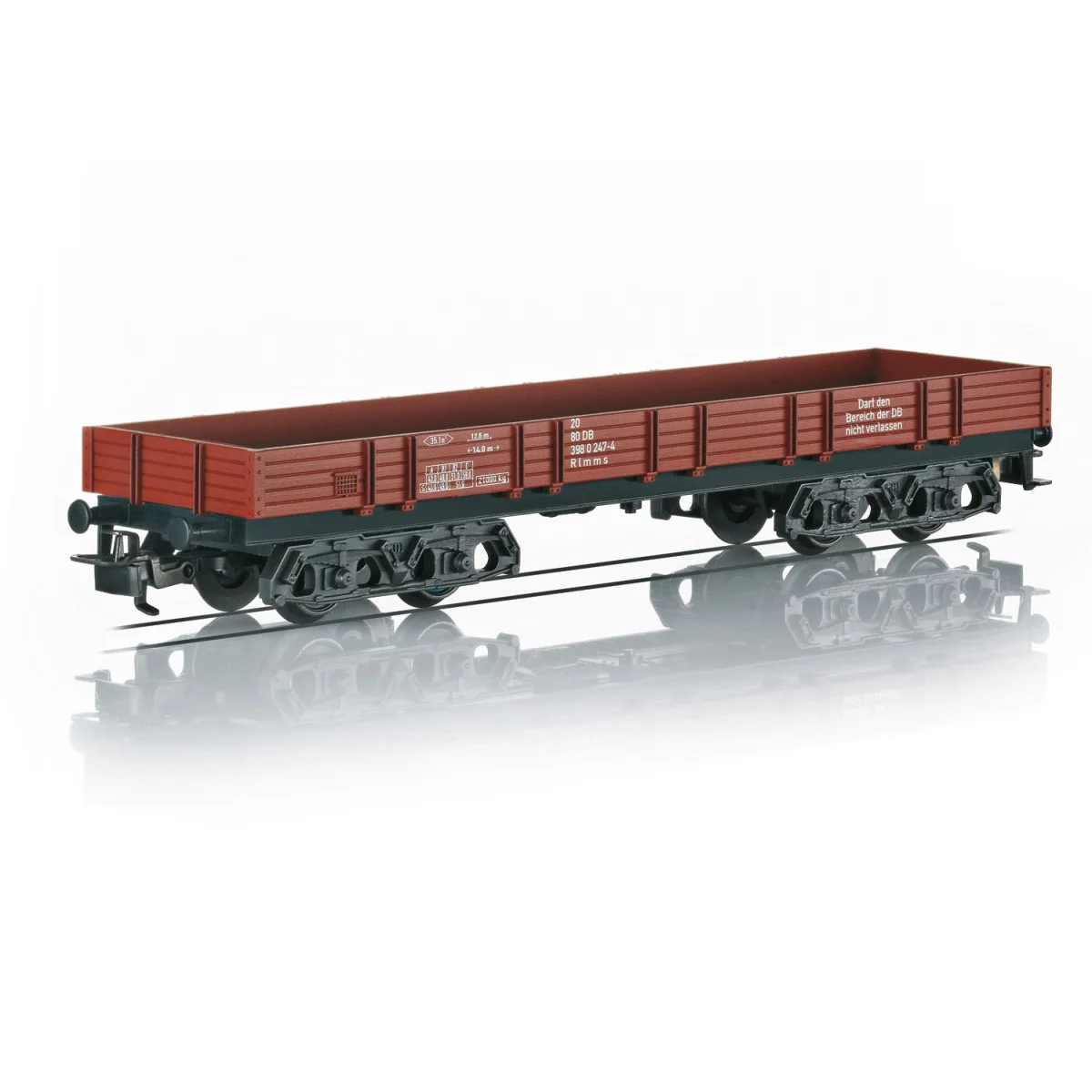 Marklin 4473 Low-sided wagon with bogies, Type Rlmms, DB