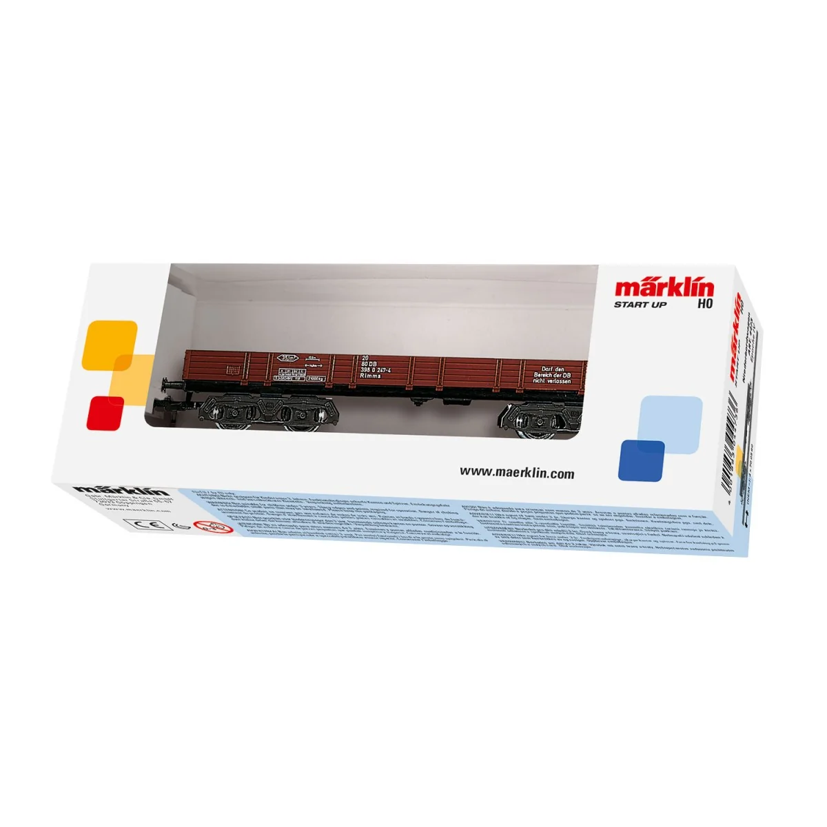 Marklin 4473 Low-sided wagon with bogies, Type Rlmms, DB