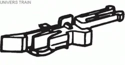 Roco 40270 Tetes d'attelage court à pré-dételage x4 Roco Roco_40270 - 1